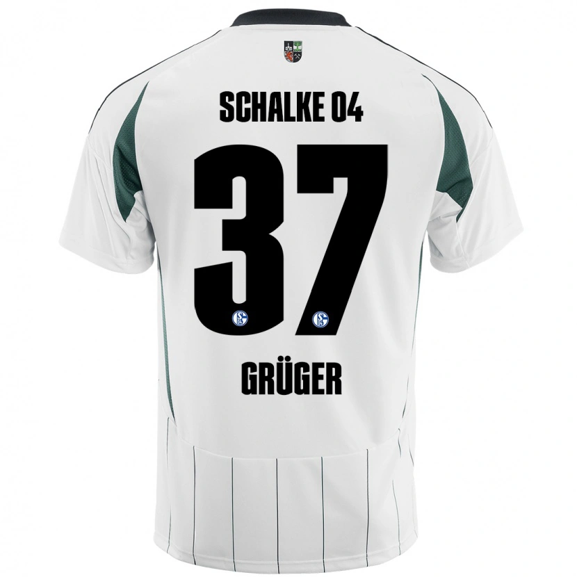 Danxen Pánské Max Grüger #37 Bílá Zelená Daleko Hráčské Dresy 2024/25 Dres