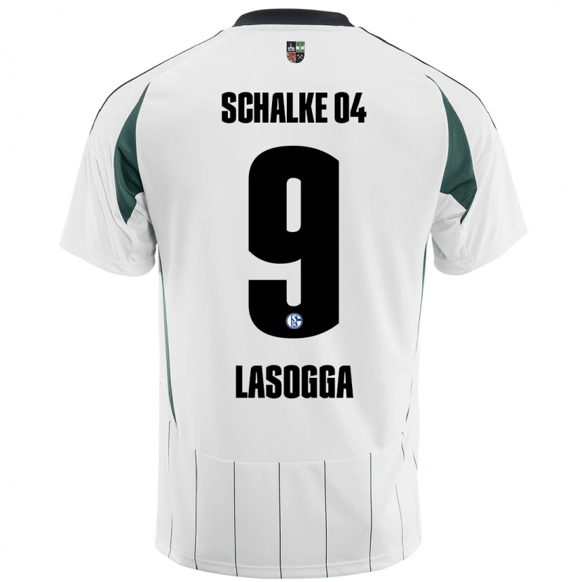 Danxen Pánské Pierre-Michel Lasogga #9 Bílá Zelená Daleko Hráčské Dresy 2024/25 Dres