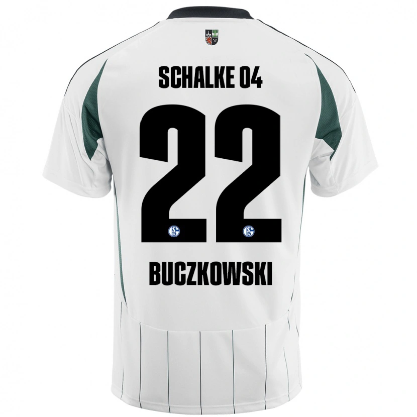 Danxen Pánské Philip Buczkowski #22 Bílá Zelená Daleko Hráčské Dresy 2024/25 Dres