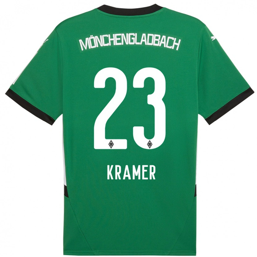 Danxen Pánské Christoph Kramer #23 Zelená Bílá Daleko Hráčské Dresy 2024/25 Dres