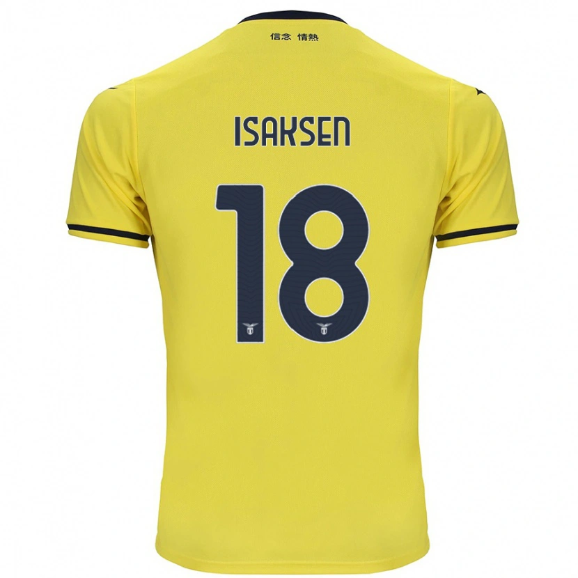 Danxen Pánské Gustav Isaksen #18 Žluť Daleko Hráčské Dresy 2024/25 Dres