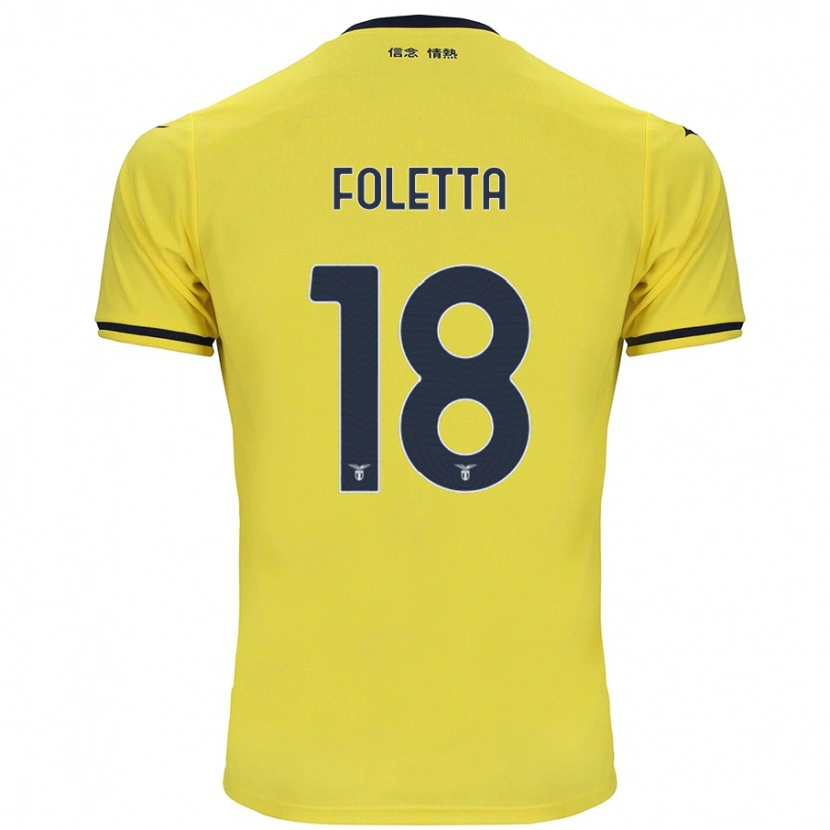 Danxen Pánské Isabella Foletta #18 Žluť Daleko Hráčské Dresy 2024/25 Dres