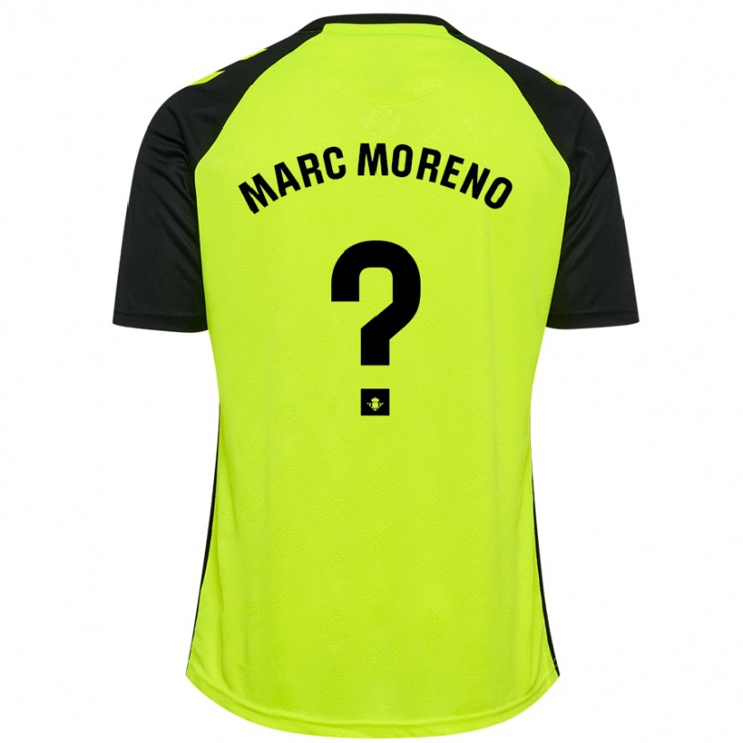 Danxen Dámské Marc Moreno #0 Fluorescenční Žlutá Černá Daleko Hráčské Dresy 2024/25 Dres