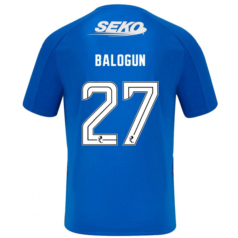 Danxen Dětské Leon Balogun #27 Tmavě Modrá Domů Hráčské Dresy 2024/25 Dres