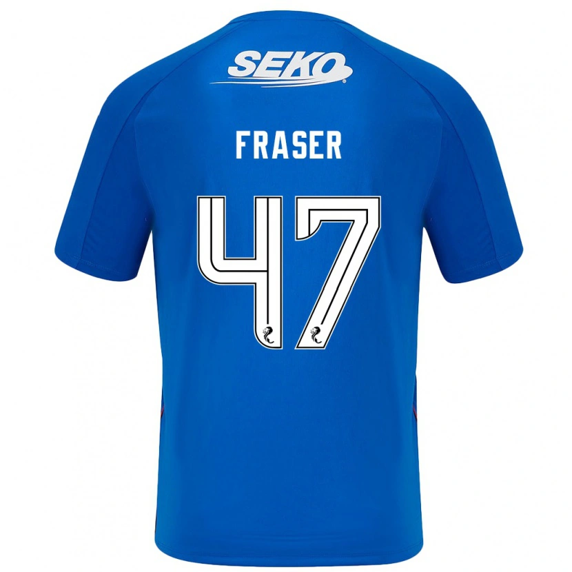 Danxen Dětské Robbie Fraser #47 Tmavě Modrá Domů Hráčské Dresy 2024/25 Dres