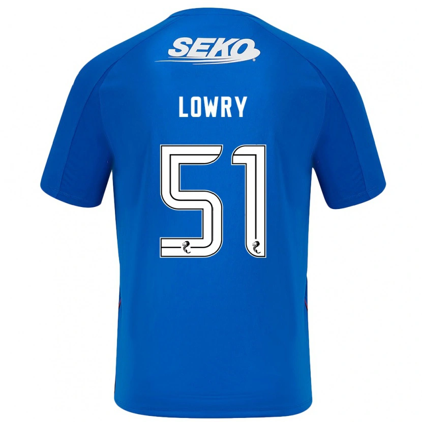 Danxen Dětské Alex Lowry #51 Tmavě Modrá Domů Hráčské Dresy 2024/25 Dres