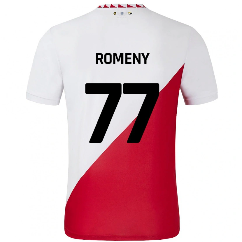 Danxen Dětské Ole Romeny #77 Bílá Červená Domů Hráčské Dresy 2024/25 Dres