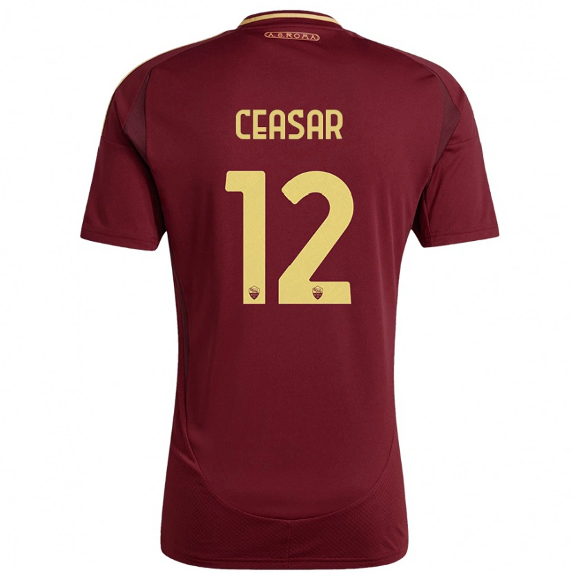 Danxen Dětské Camelia Ceasar #12 Červená Hnědá Zlatá Domů Hráčské Dresy 2024/25 Dres