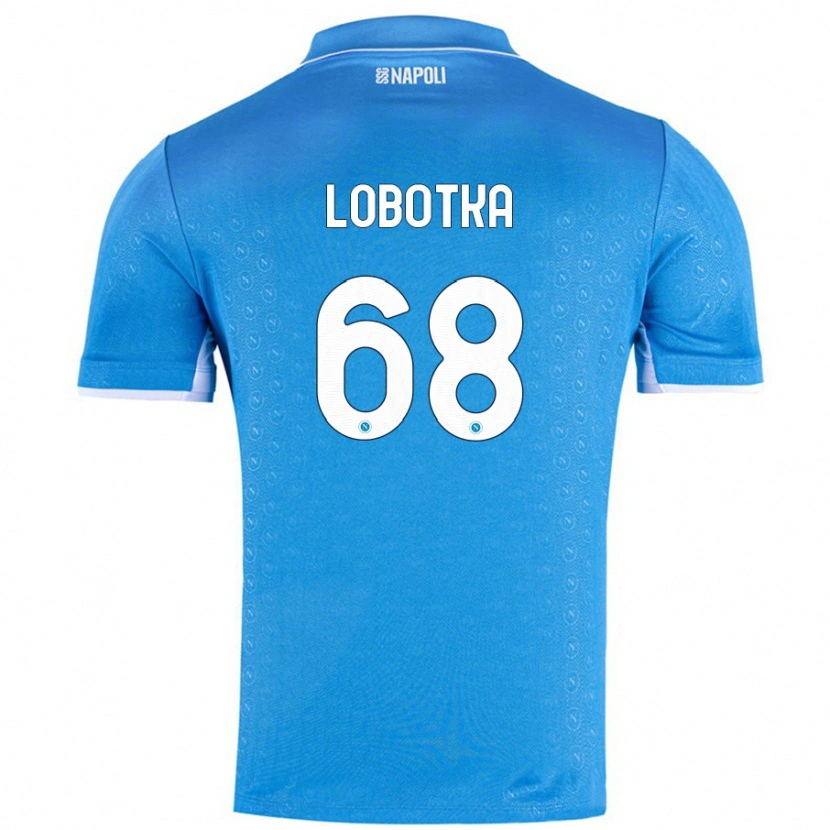 Danxen Dětské Stanislav Lobotka #68 Nebesky Modrá Domů Hráčské Dresy 2024/25 Dres