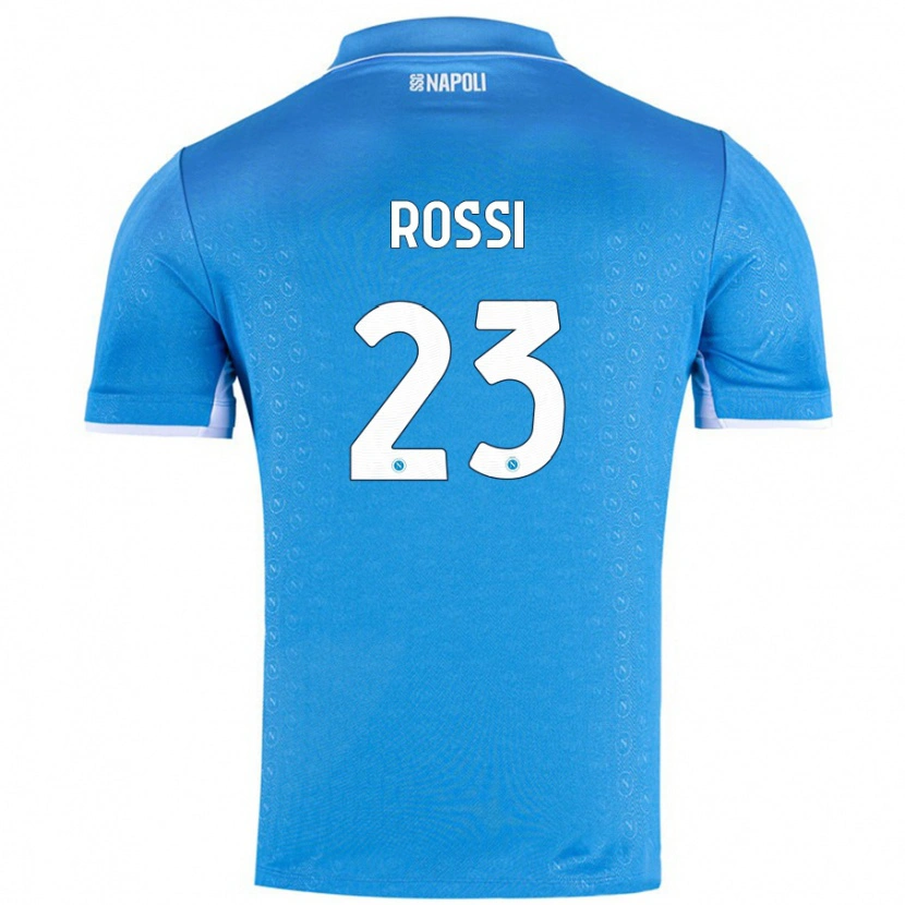 Danxen Dětské Leonardo Rossi #23 Nebesky Modrá Domů Hráčské Dresy 2024/25 Dres