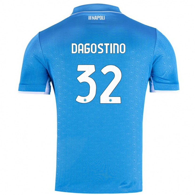 Danxen Dětské Giuseppe Dagostino #32 Nebesky Modrá Domů Hráčské Dresy 2024/25 Dres