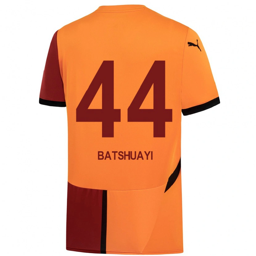 Danxen Dětské Michy Batshuayi #44 Žlutá Červená Domů Hráčské Dresy 2024/25 Dres