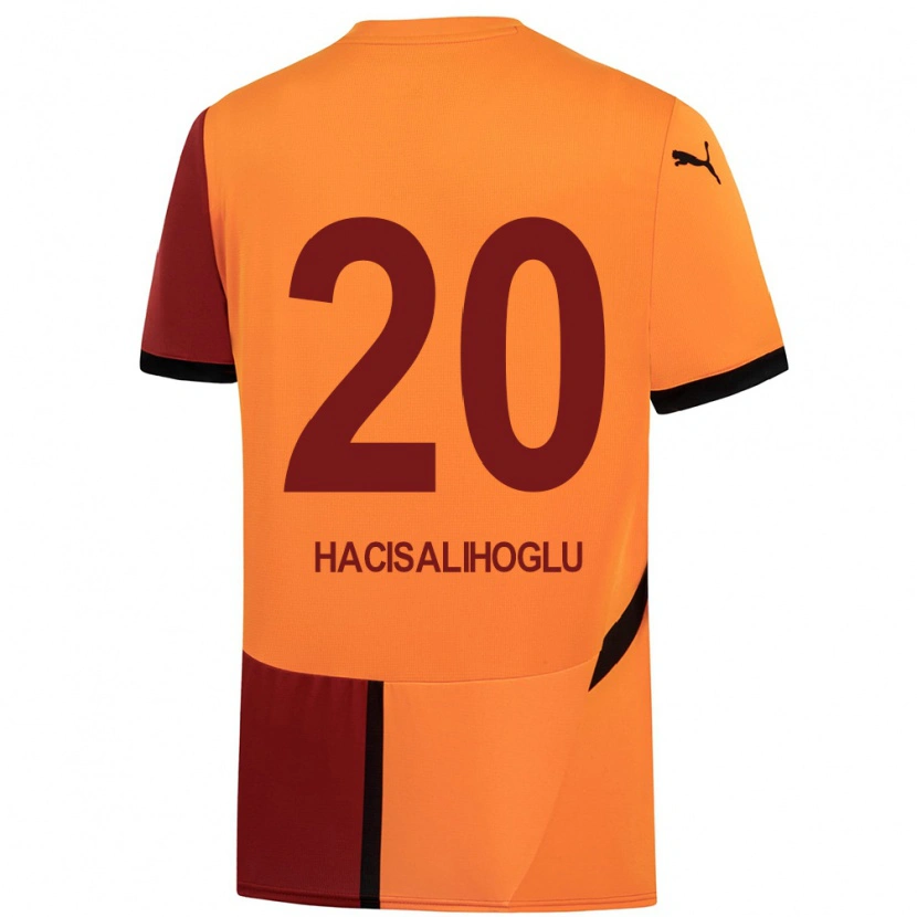 Danxen Dětské Arda Hacısalihoğlu #20 Žlutá Červená Domů Hráčské Dresy 2024/25 Dres