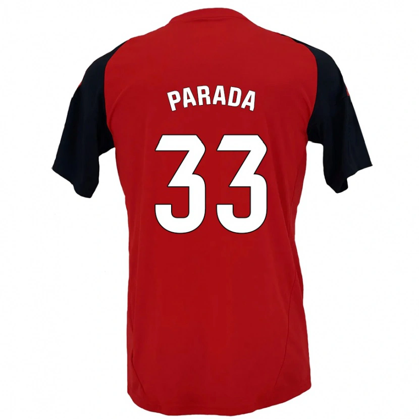 Danxen Dětské Victor Parada #33 Červená Černá Domů Hráčské Dresy 2024/25 Dres