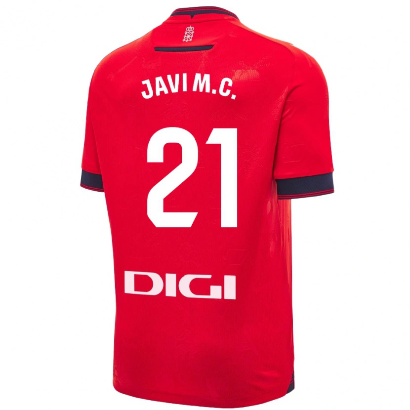 Danxen Dětské Javi Martínez #21 Červená Bílá Domů Hráčské Dresy 2024/25 Dres