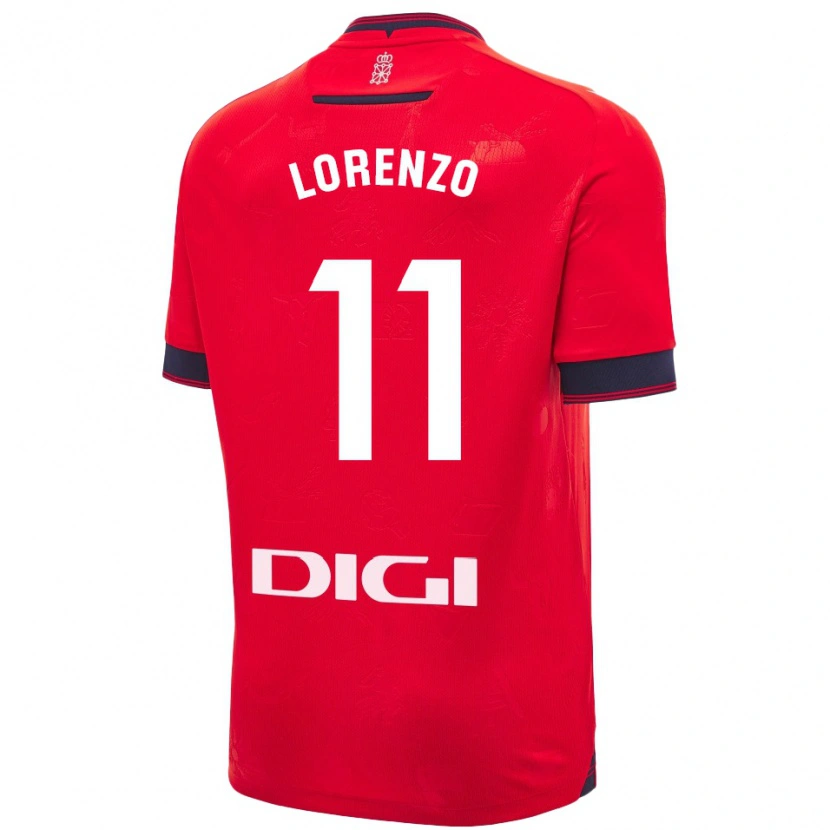 Danxen Dětské Nowend Lorenzo #11 Červená Bílá Domů Hráčské Dresy 2024/25 Dres