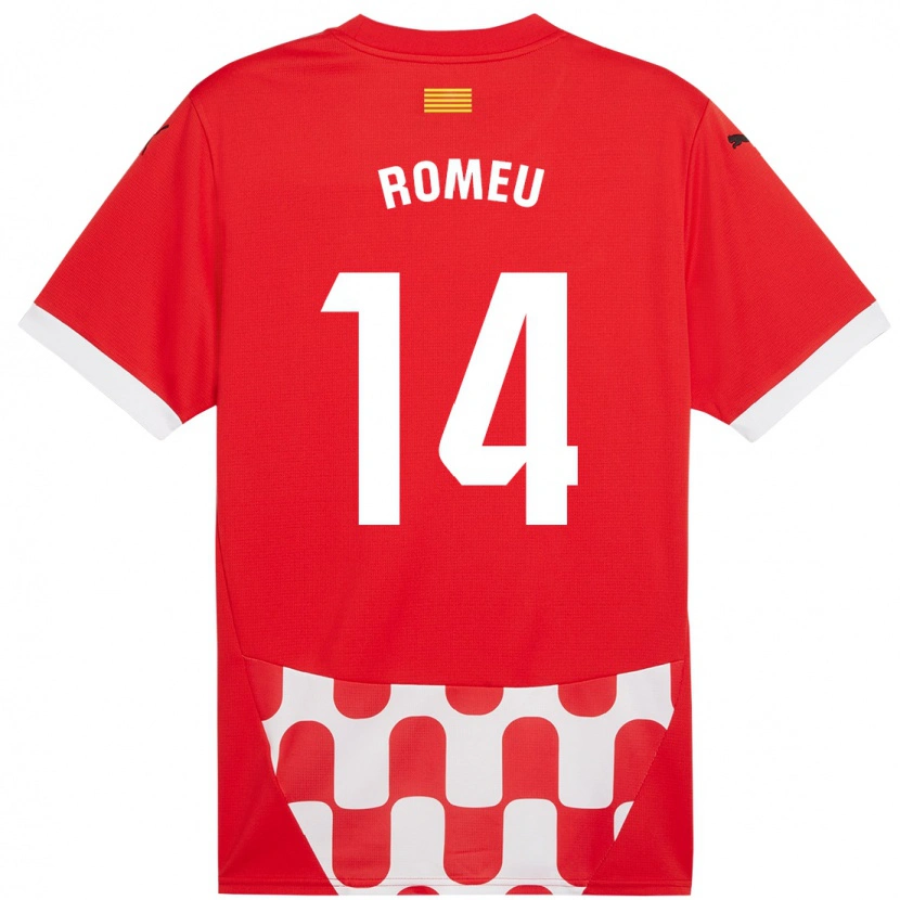 Danxen Dětské Oriol Romeu #14 Červená Bílá Domů Hráčské Dresy 2024/25 Dres