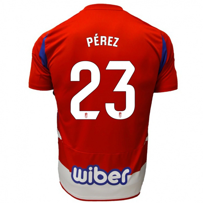 Danxen Dětské Lucas Pérez #23 Červená Bílá Modrá Domů Hráčské Dresy 2024/25 Dres