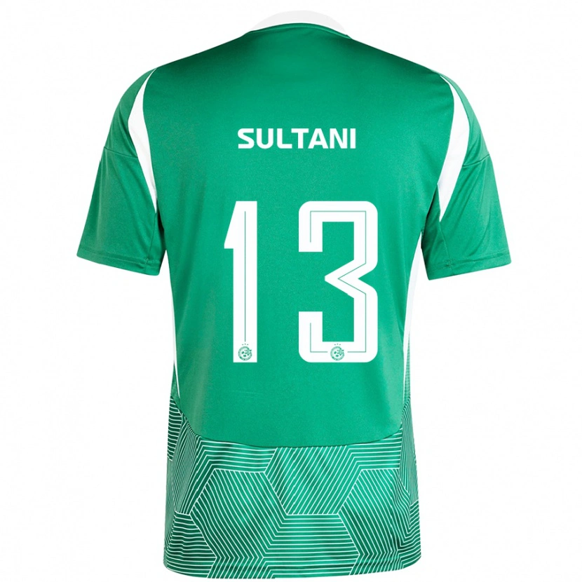 Danxen Dětské Tomás Sultani #13 Zelená Bílá Domů Hráčské Dresy 2024/25 Dres