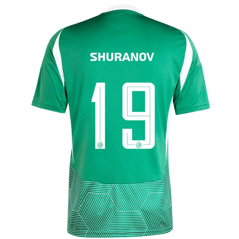 Danxen Dětské Erik Shuranov #19 Zelená Bílá Domů Hráčské Dresy 2024/25 Dres