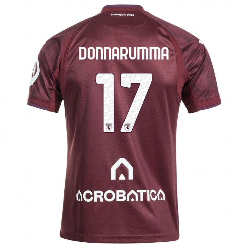 Danxen Dětské Antonio Donnarumma #17 Kaštanově Bílá Domů Hráčské Dresy 2024/25 Dres