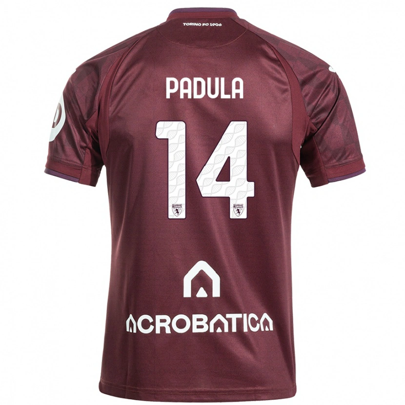 Danxen Dětské Cristian Padula #14 Kaštanově Bílá Domů Hráčské Dresy 2024/25 Dres