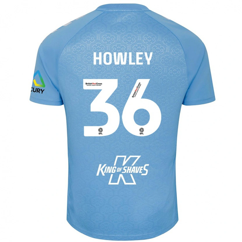 Danxen Dětské Ryan Howley #36 Modrá Bílá Domů Hráčské Dresy 2024/25 Dres