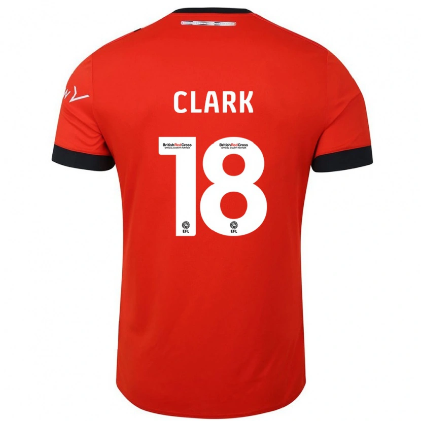 Danxen Dětské Jordan Clark #18 Oranžově Černá Domů Hráčské Dresy 2024/25 Dres