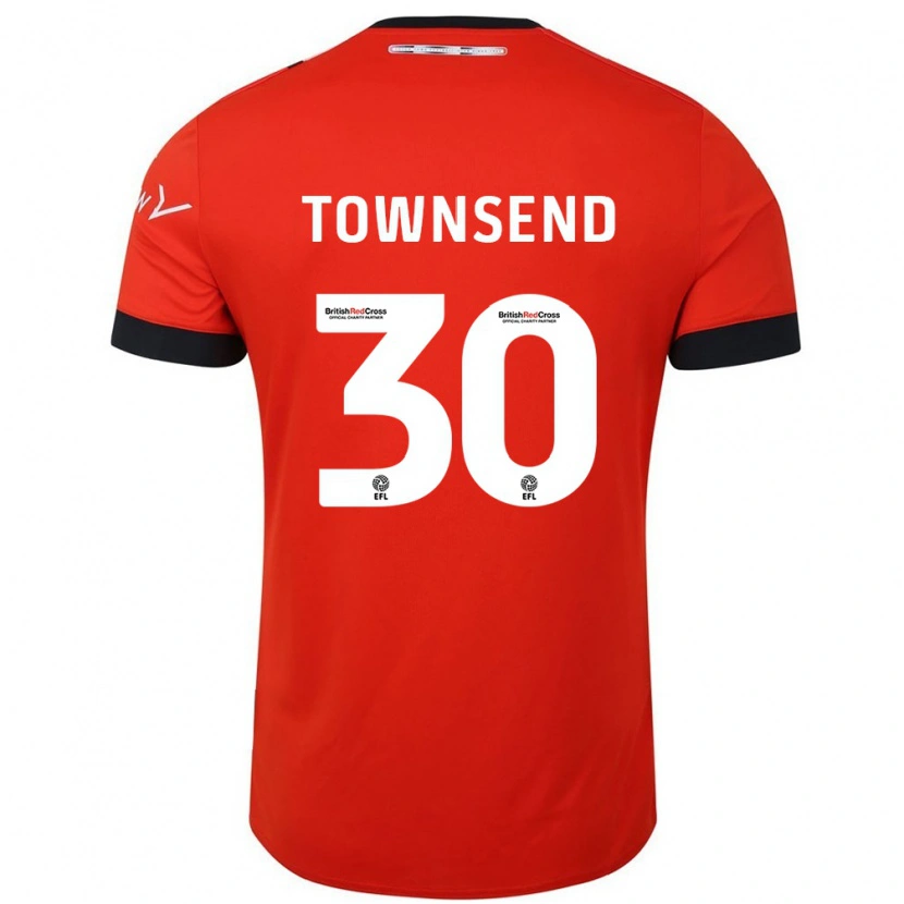 Danxen Dětské Andros Townsend #30 Oranžově Černá Domů Hráčské Dresy 2024/25 Dres