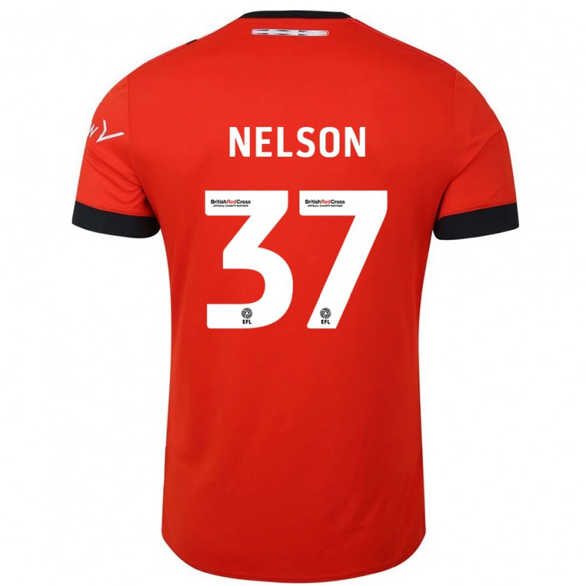 Danxen Dětské Zack Nelson #37 Oranžově Černá Domů Hráčské Dresy 2024/25 Dres