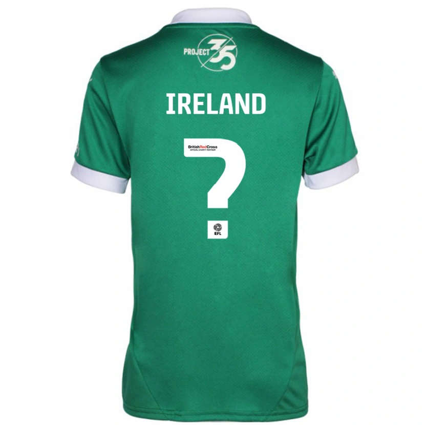 Danxen Dětské Jensen Ireland #0 Zelená Bílá Domů Hráčské Dresy 2024/25 Dres