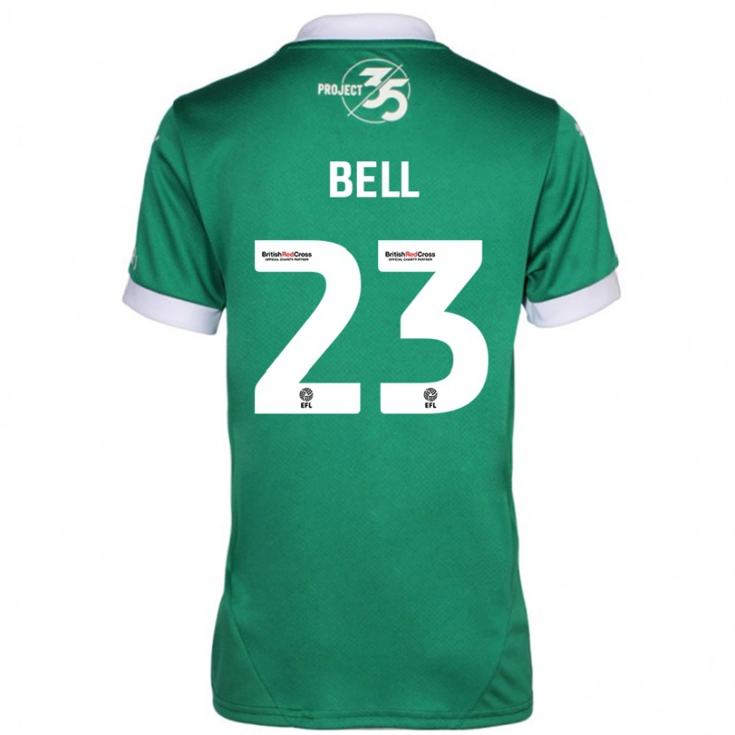 Danxen Dětské Katelyn Bell #23 Zelená Bílá Domů Hráčské Dresy 2024/25 Dres