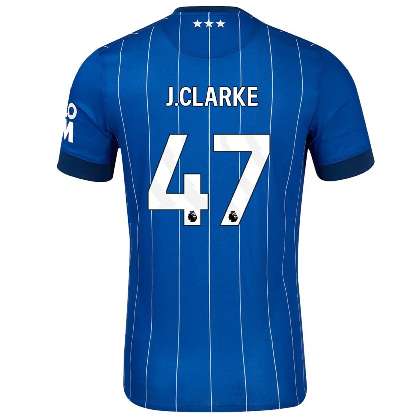 Danxen Dětské Jack Clarke #47 Námořnická Modř Domů Hráčské Dresy 2024/25 Dres