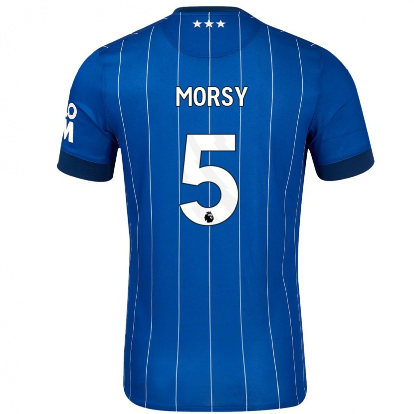 Danxen Dětské Sam Morsy #5 Námořnická Modř Domů Hráčské Dresy 2024/25 Dres