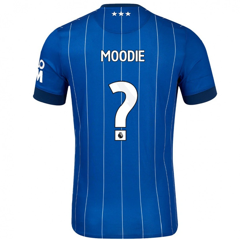 Danxen Dětské Paul Moodie #0 Námořnická Modř Domů Hráčské Dresy 2024/25 Dres