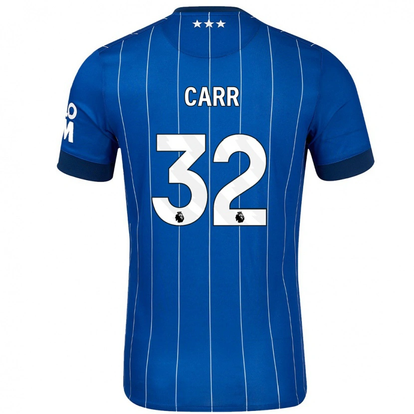 Danxen Dětské Ryan Carr #32 Námořnická Modř Domů Hráčské Dresy 2024/25 Dres