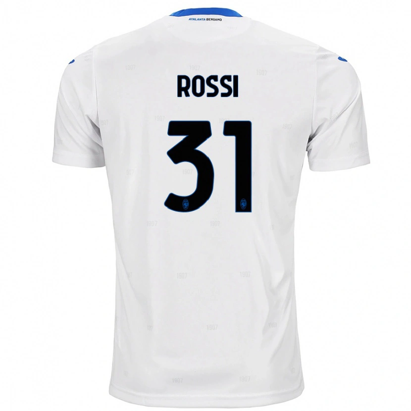 Danxen Dětské Francesco Rossi #31 Bílý Daleko Hráčské Dresy 2024/25 Dres