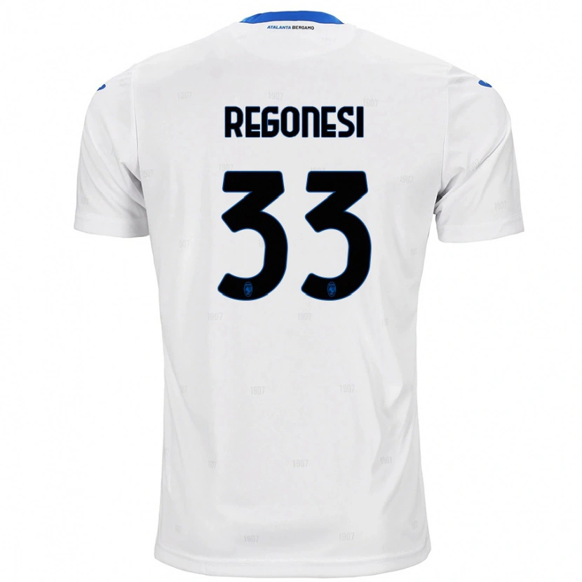 Danxen Dětské Iacopo Regonesi #33 Bílý Daleko Hráčské Dresy 2024/25 Dres