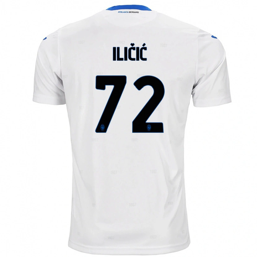 Danxen Dětské Josip Ilicic #72 Bílý Daleko Hráčské Dresy 2024/25 Dres