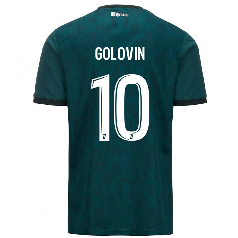 Danxen Dětské Aleksandr Golovin #10 Tmavě Zelená Daleko Hráčské Dresy 2024/25 Dres