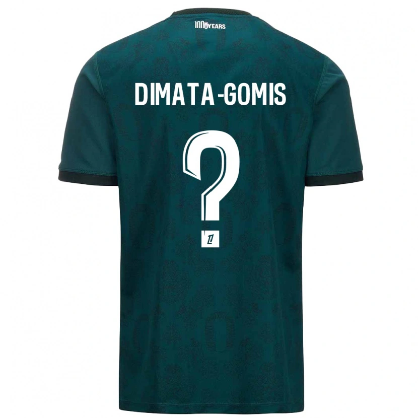 Danxen Dětské Kamron Dimata-Gomis #0 Tmavě Zelená Daleko Hráčské Dresy 2024/25 Dres