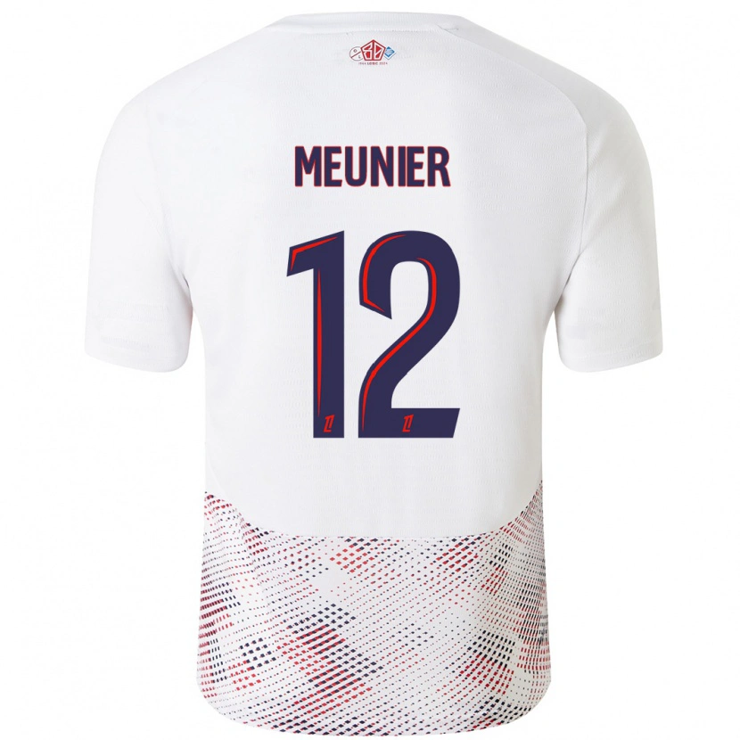 Danxen Dětské Thomas Meunier #12 Bílá Královská Modrá Daleko Hráčské Dresy 2024/25 Dres