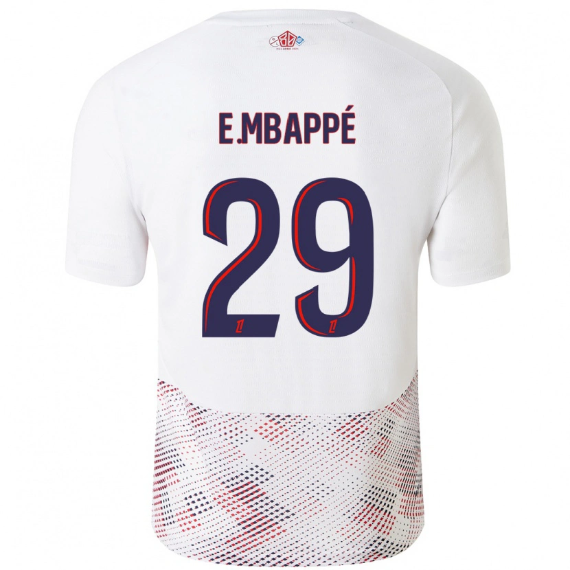 Danxen Dětské Ethan Mbappé #29 Bílá Královská Modrá Daleko Hráčské Dresy 2024/25 Dres