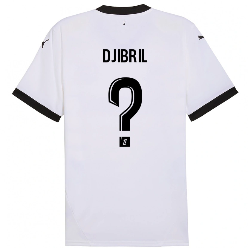 Danxen Dětské Djibril Diallo #0 Bílá Černá Daleko Hráčské Dresy 2024/25 Dres