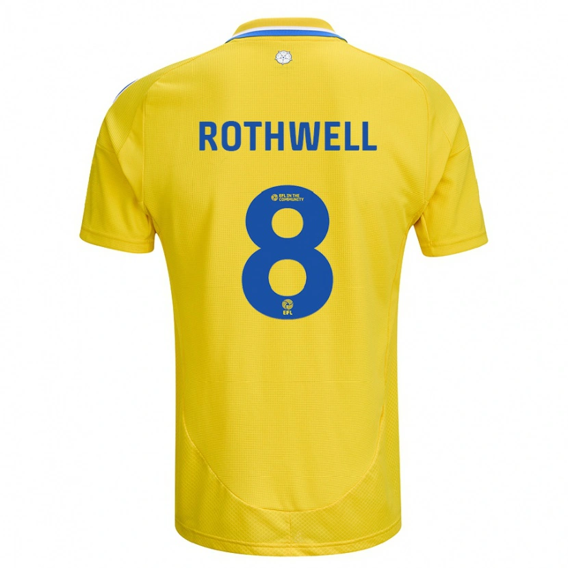 Danxen Dětské Joe Rothwell #8 Žlutá Modrá Daleko Hráčské Dresy 2024/25 Dres