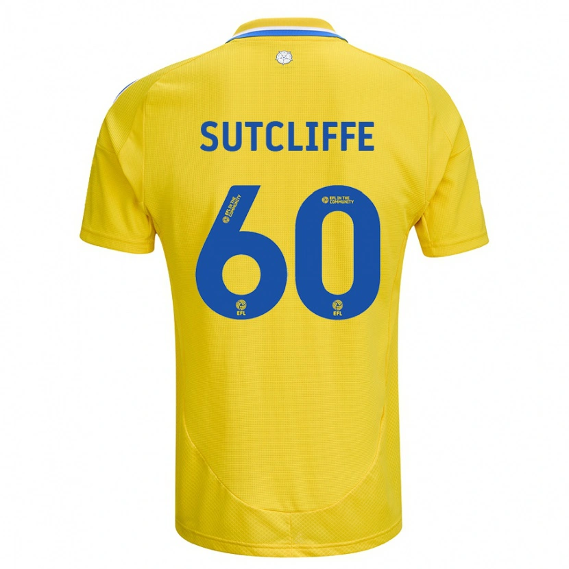 Danxen Dětské Harvey Sutcliffe #60 Žlutá Modrá Daleko Hráčské Dresy 2024/25 Dres