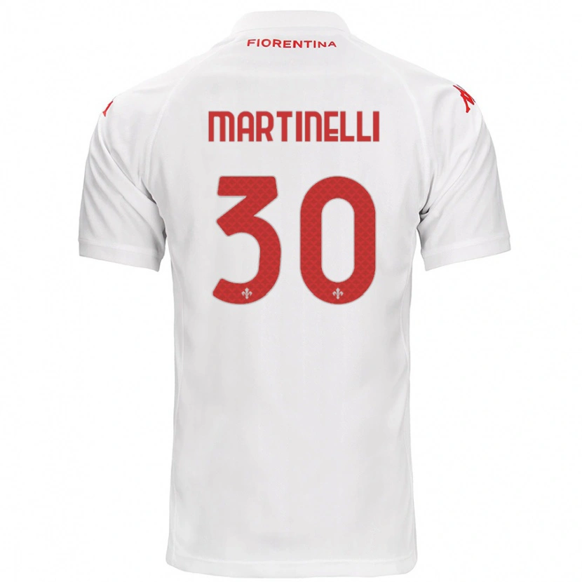 Danxen Dětské Tommaso Martinelli #30 Bílý Daleko Hráčské Dresy 2024/25 Dres