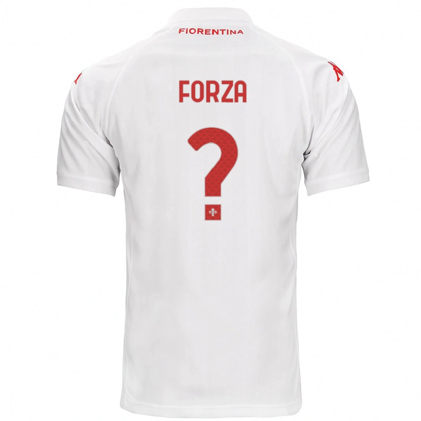 Danxen Dětské Francesco Forza #0 Bílý Daleko Hráčské Dresy 2024/25 Dres