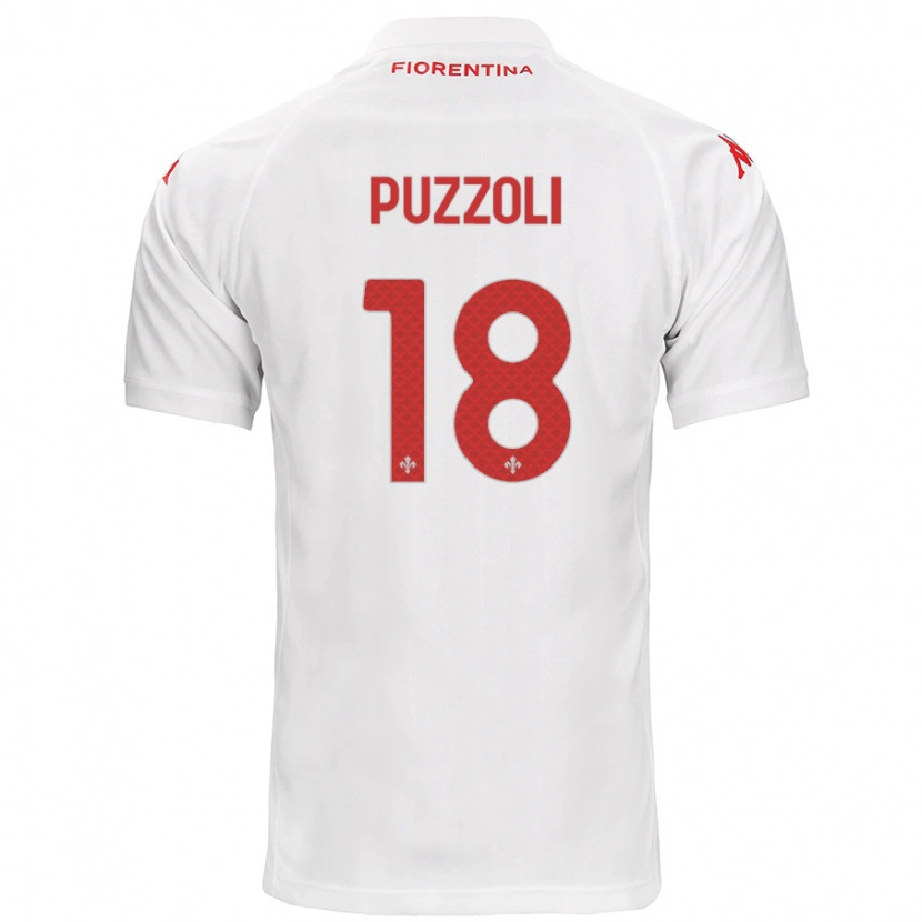 Danxen Dětské Giorgio Puzzoli #18 Bílý Daleko Hráčské Dresy 2024/25 Dres