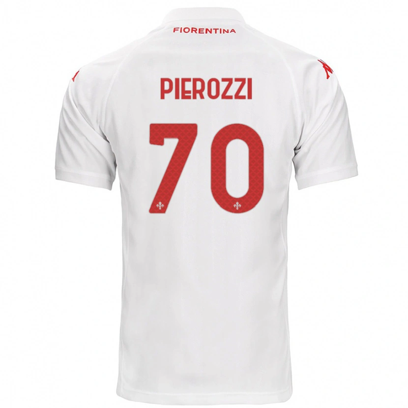 Danxen Dětské Niccolò Pierozzi #70 Bílý Daleko Hráčské Dresy 2024/25 Dres